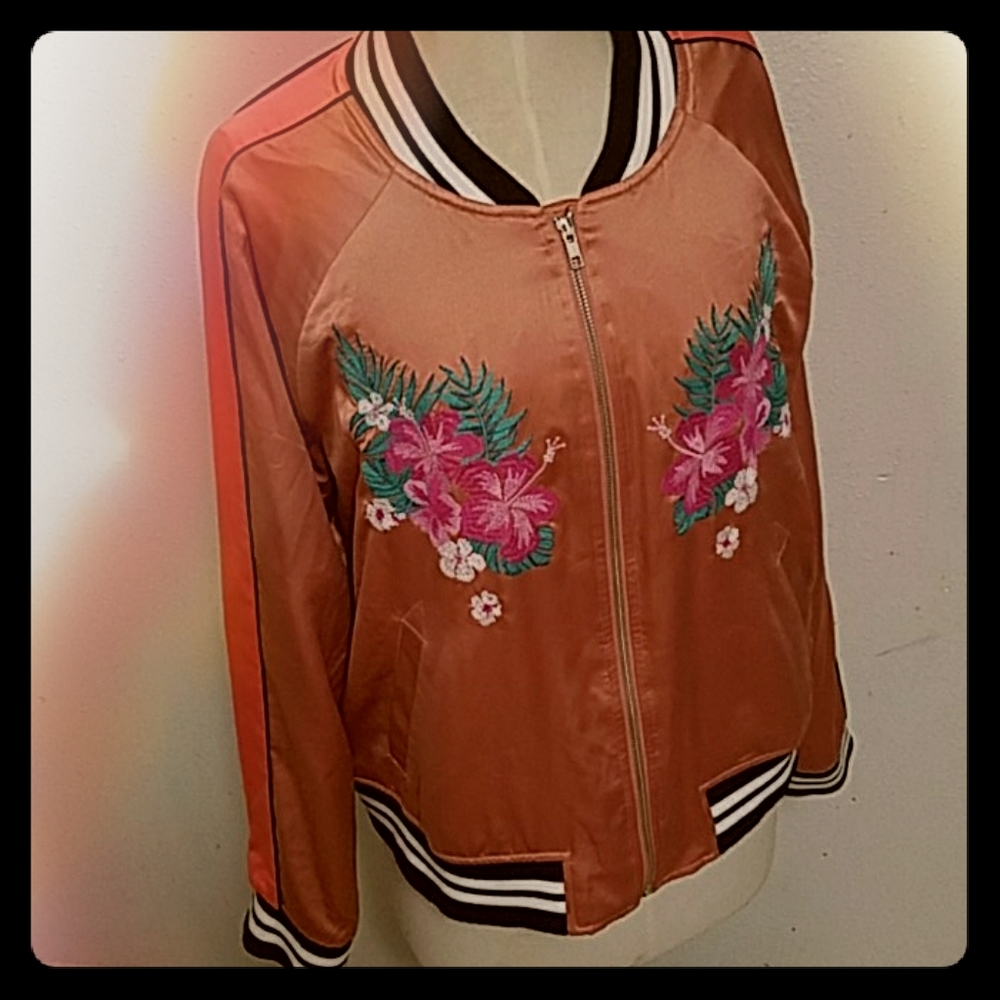 Embroidered Mossimo Jacket